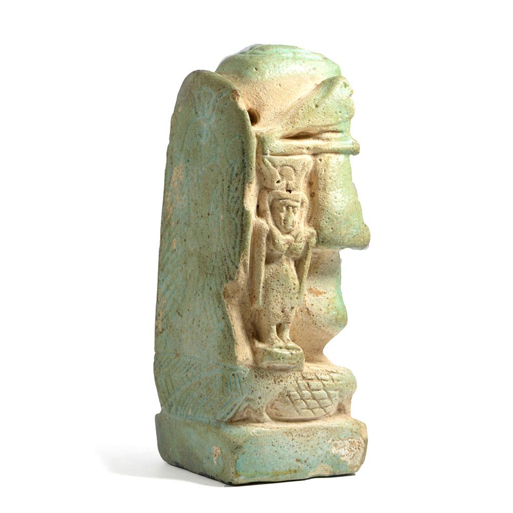 ایک مصری faience Cippus ، دیر سے مدت CA. 664-332 قبل مسیح