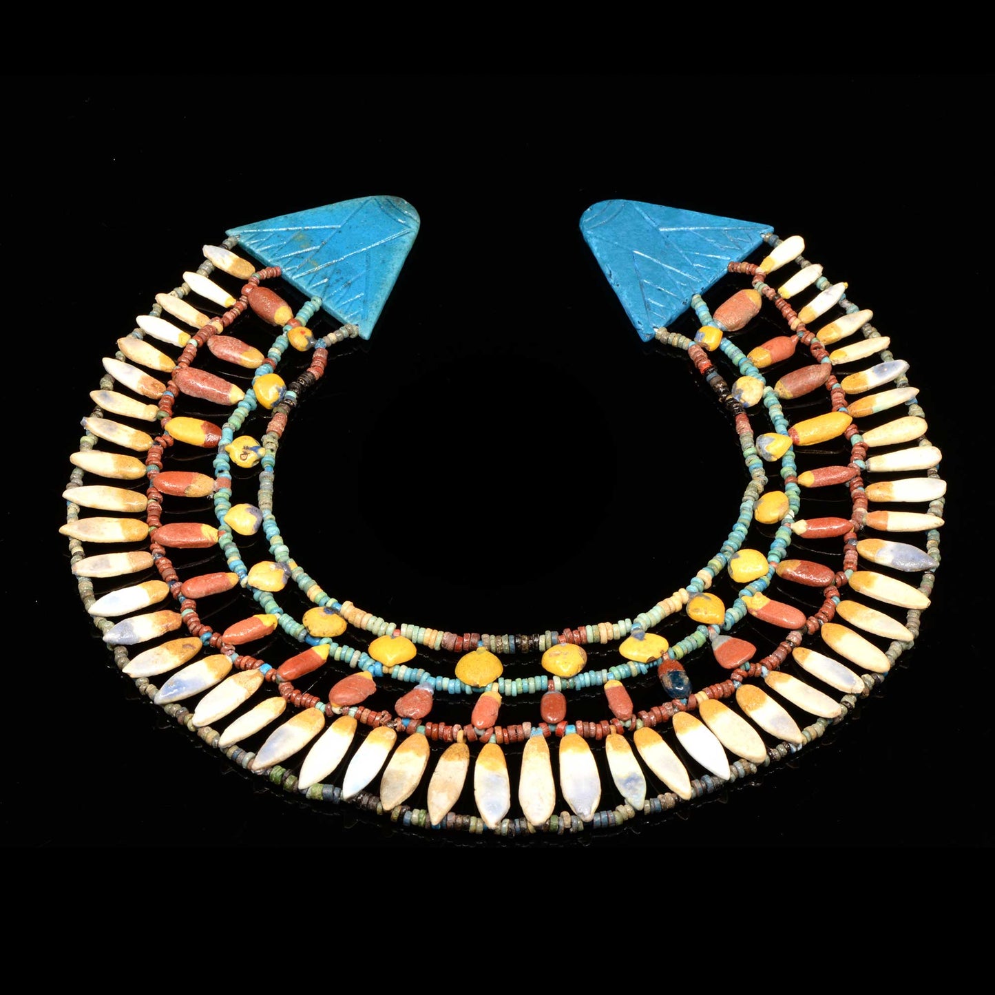 An Egyptian Floral Broad collar Necklace, Amarna Period, ca. 1352-1336 BCE