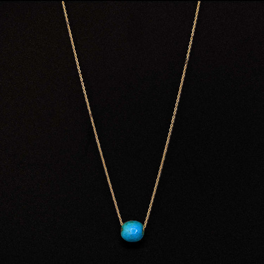 Ein ägyptischer Fayence-Kugelperlenanhänger, Mittleres Reich, ca. 2141 - 2122 v. Chr.