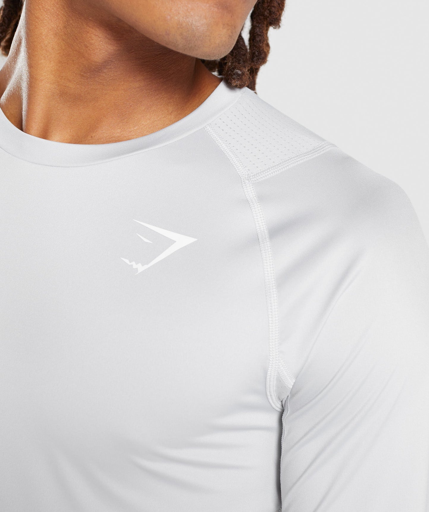 Gymshark Element Baselayer Langarm T -Shirt - hellgrau