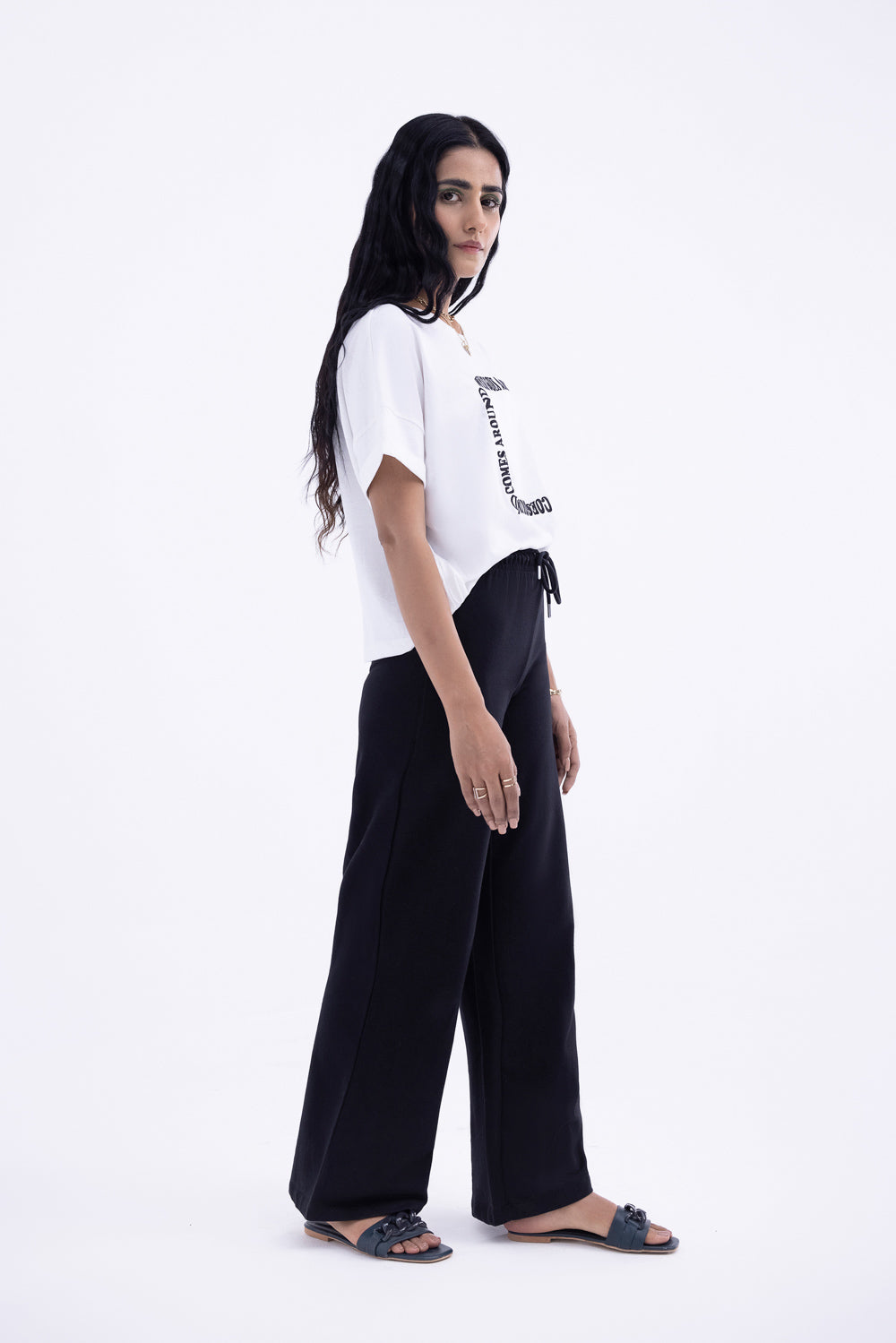 Black Cotton Culottes