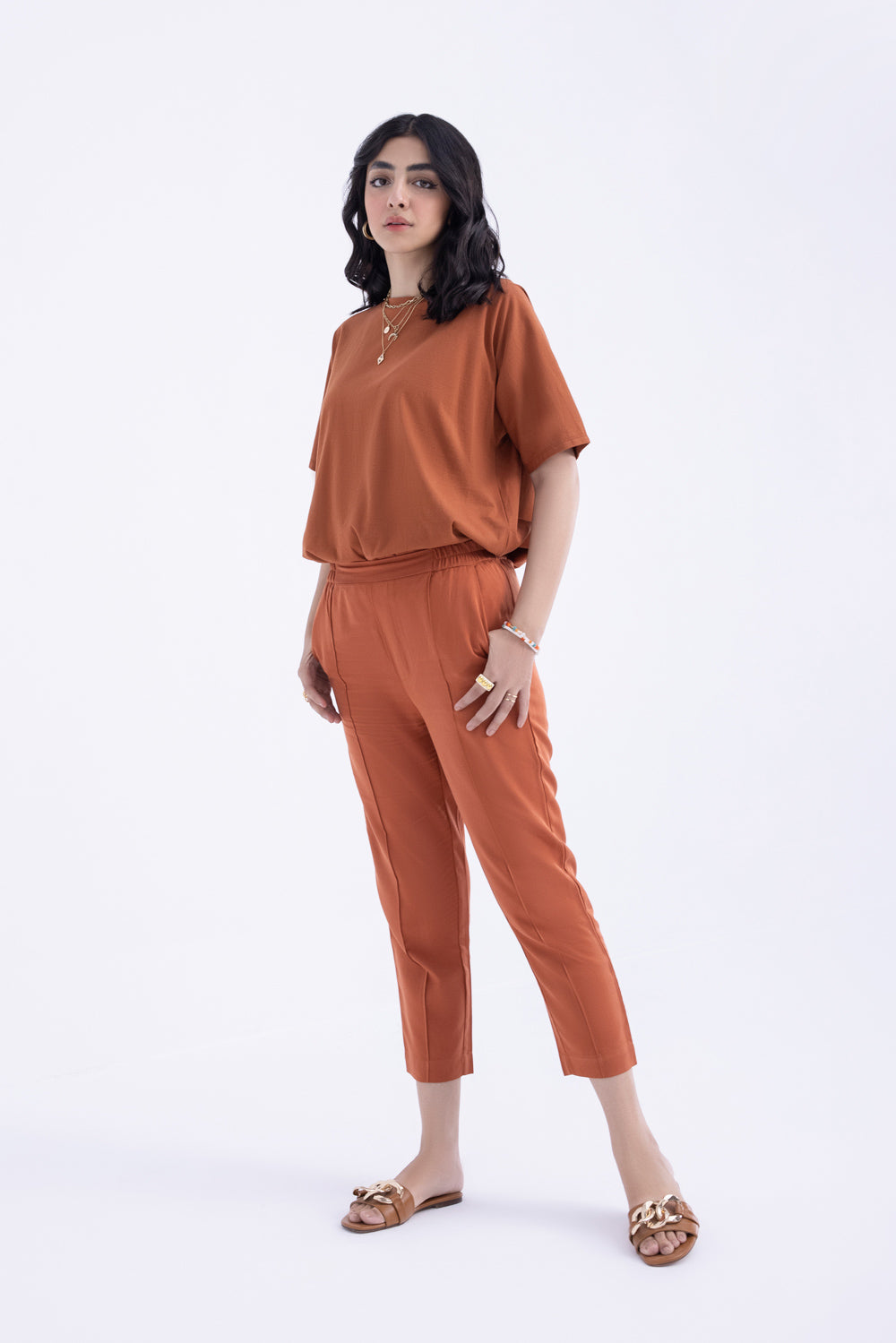 Oversized Cotton T-Shirt With Side Slits