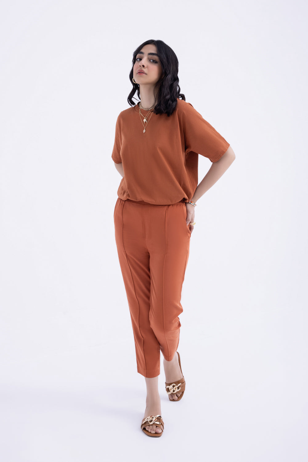 Oversized Cotton T-Shirt With Side Slits