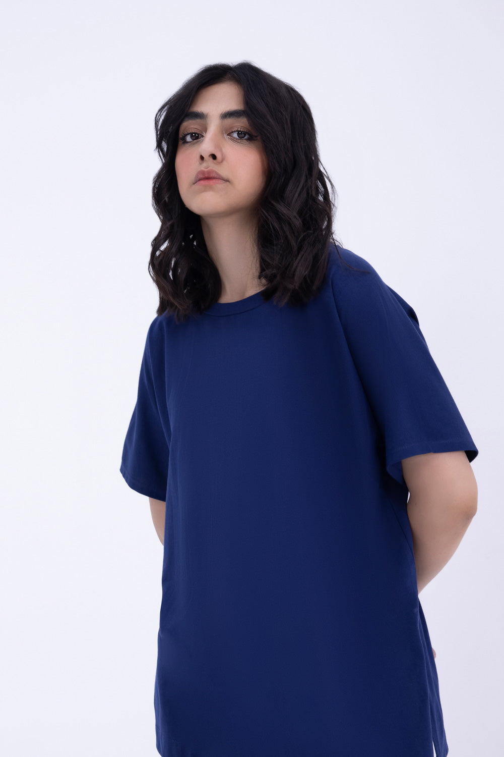 Oversized Cotton T-Shirt With Side Slits