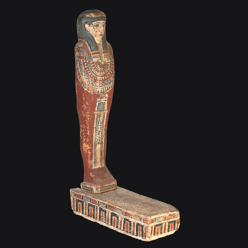 Ein ägyptischer Ptah-Sokar-Osiris aus Holz, spätptolemäische Zeit, ca. 664 - 30 v. Chr.