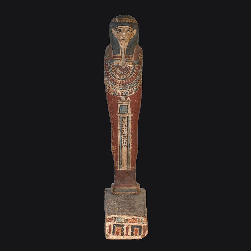 Ein ägyptischer Ptah-Sokar-Osiris aus Holz, spätptolemäische Zeit, ca. 664 - 30 v. Chr.