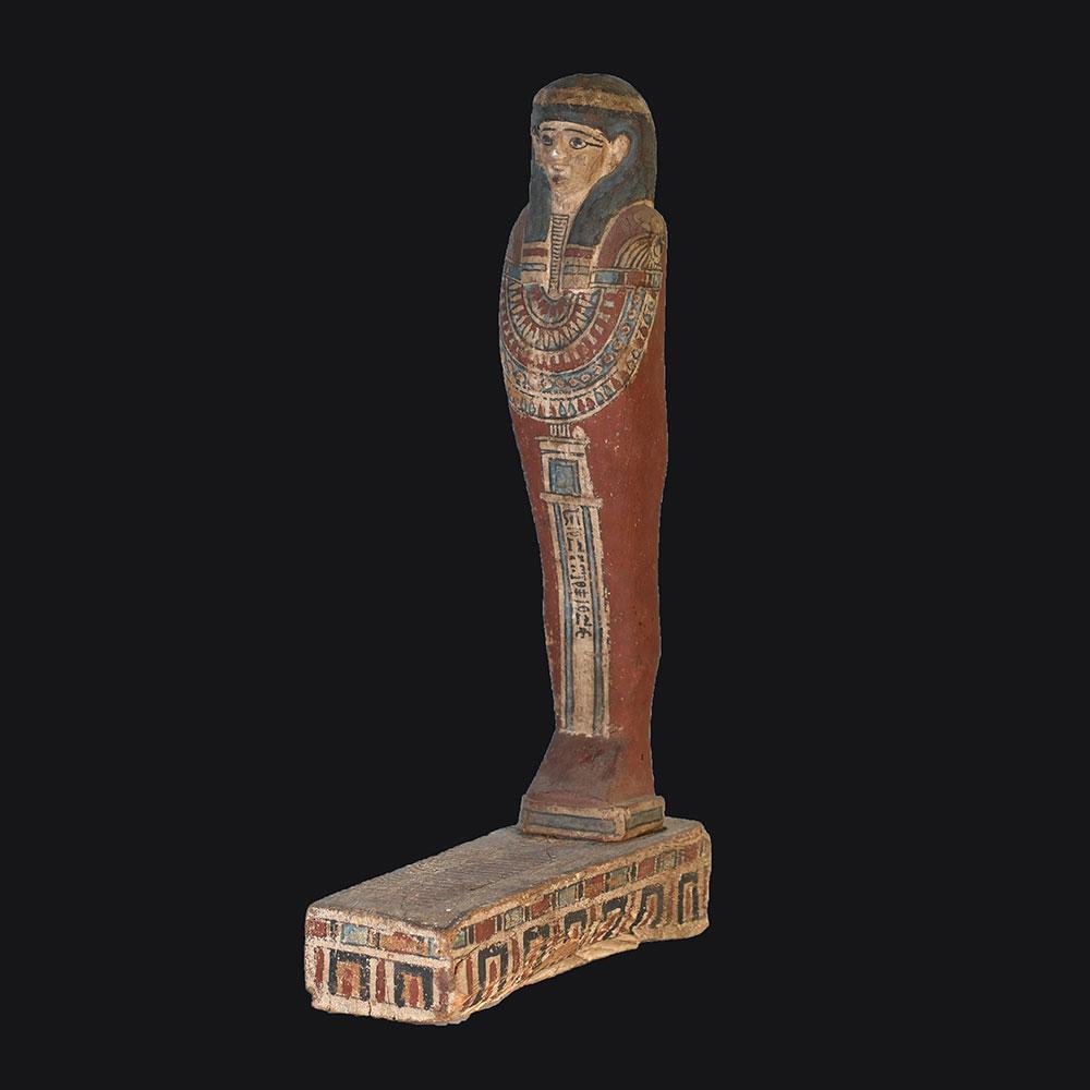 Ein ägyptischer Ptah-Sokar-Osiris aus Holz, spätptolemäische Zeit, ca. 664 - 30 v. Chr.