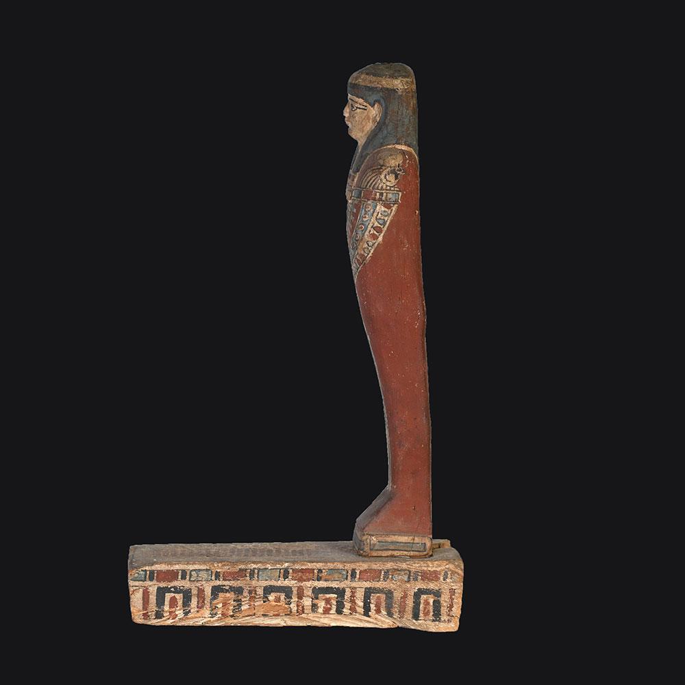 Ein ägyptischer Ptah-Sokar-Osiris aus Holz, spätptolemäische Zeit, ca. 664 - 30 v. Chr.