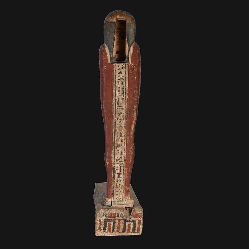 Ein ägyptischer Ptah-Sokar-Osiris aus Holz, spätptolemäische Zeit, ca. 664 - 30 v. Chr.