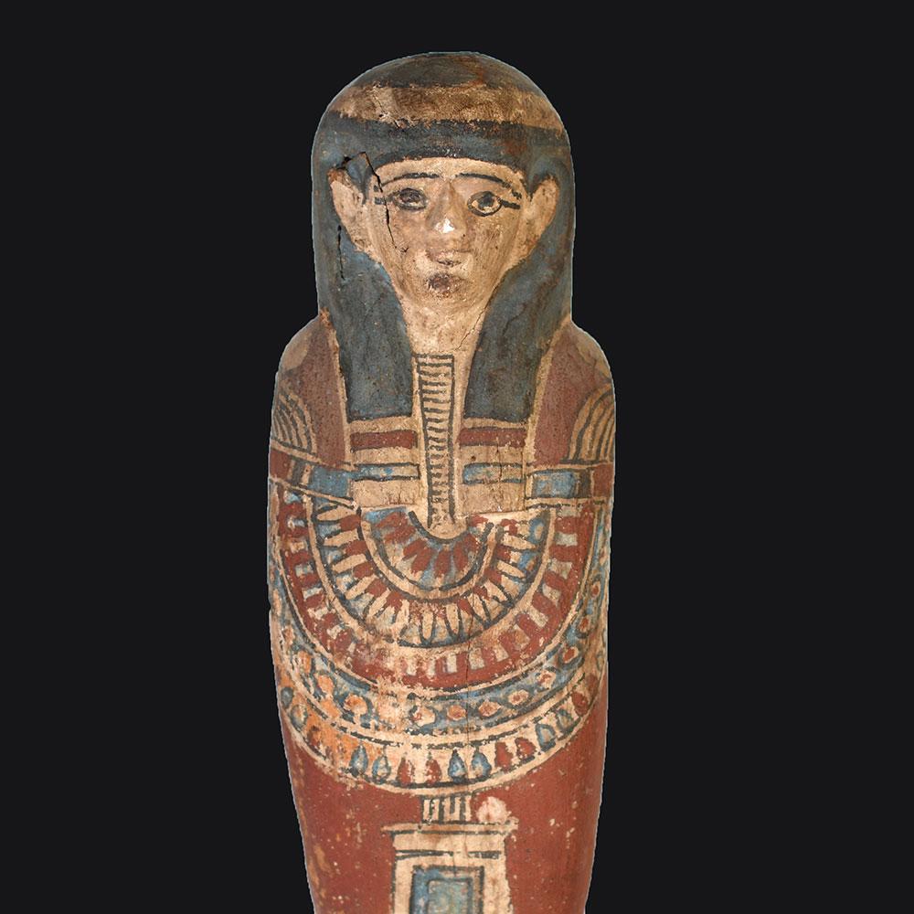 Ein ägyptischer Ptah-Sokar-Osiris aus Holz, spätptolemäische Zeit, ca. 664 - 30 v. Chr.