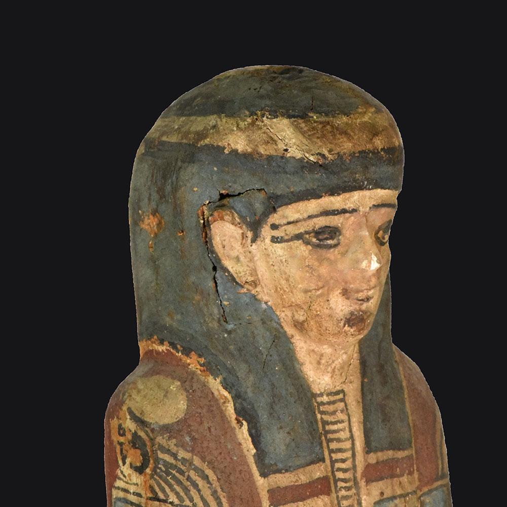 Ein ägyptischer Ptah-Sokar-Osiris aus Holz, spätptolemäische Zeit, ca. 664 - 30 v. Chr.