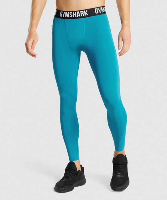 Gymshark -Element Baselayer -Leggings - Blau