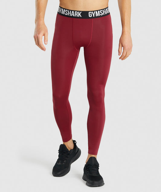 Gymshark Element Baselayer Leggings - Burgund