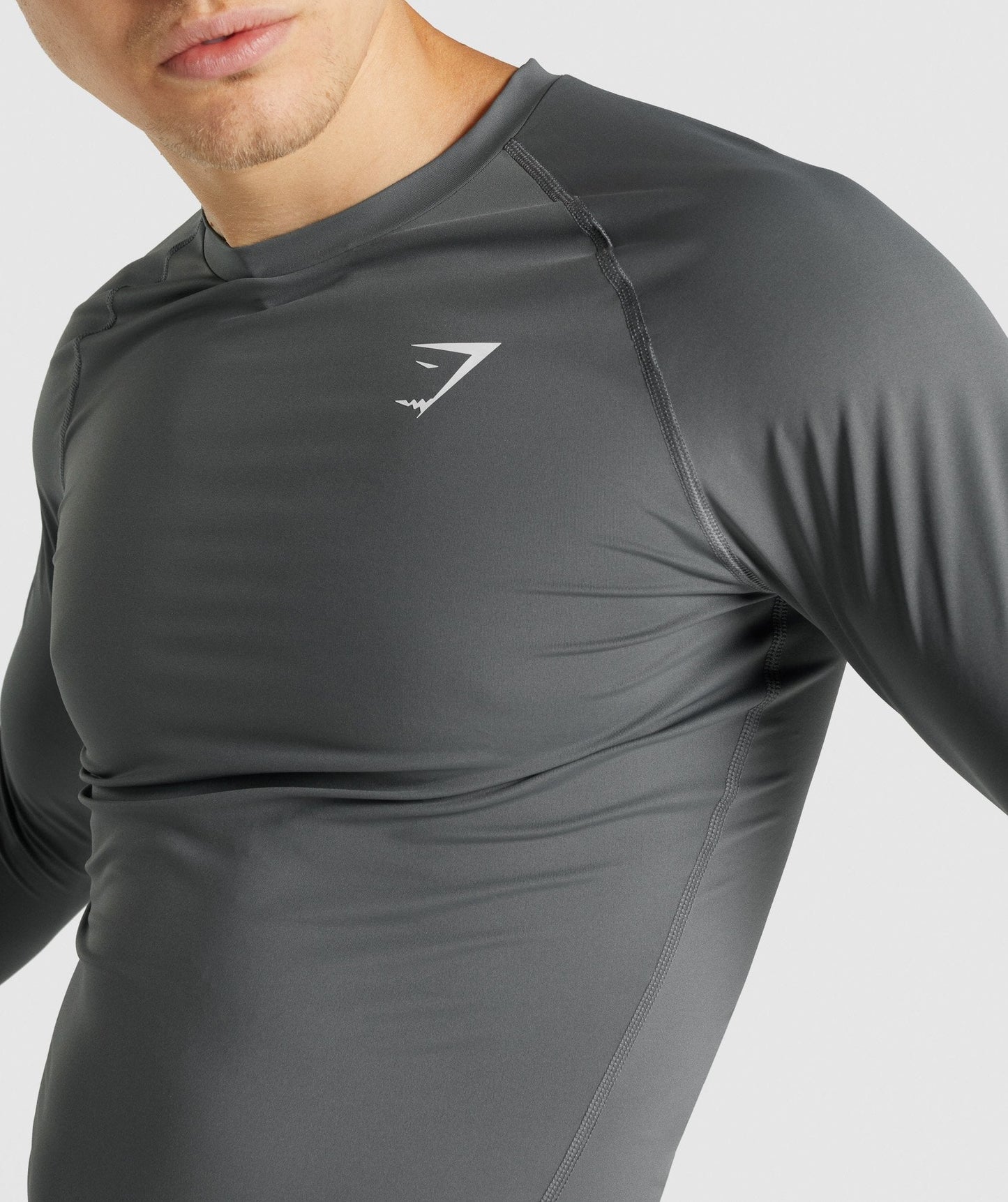 Gymshark -Element Baselayer Langarm T -Shirt - Holzkohle