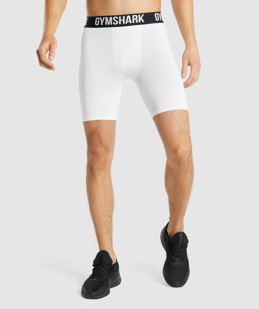 Gymshark Element Baselayer Shorts - Weiß