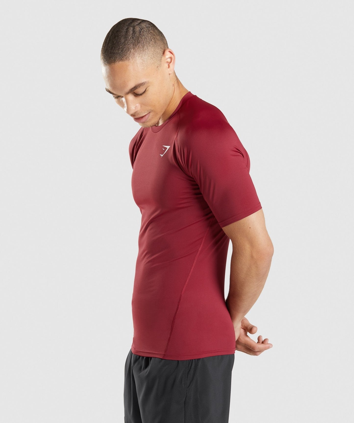 Gymshark Element Baselayer T-Shirt - Burgundy – Client 446 100K