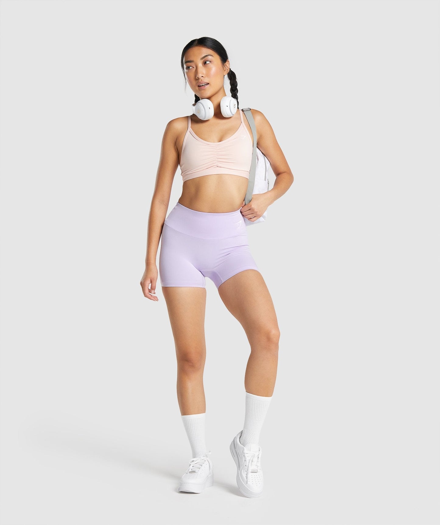 Gymshark Embroidered Logo Socks - White