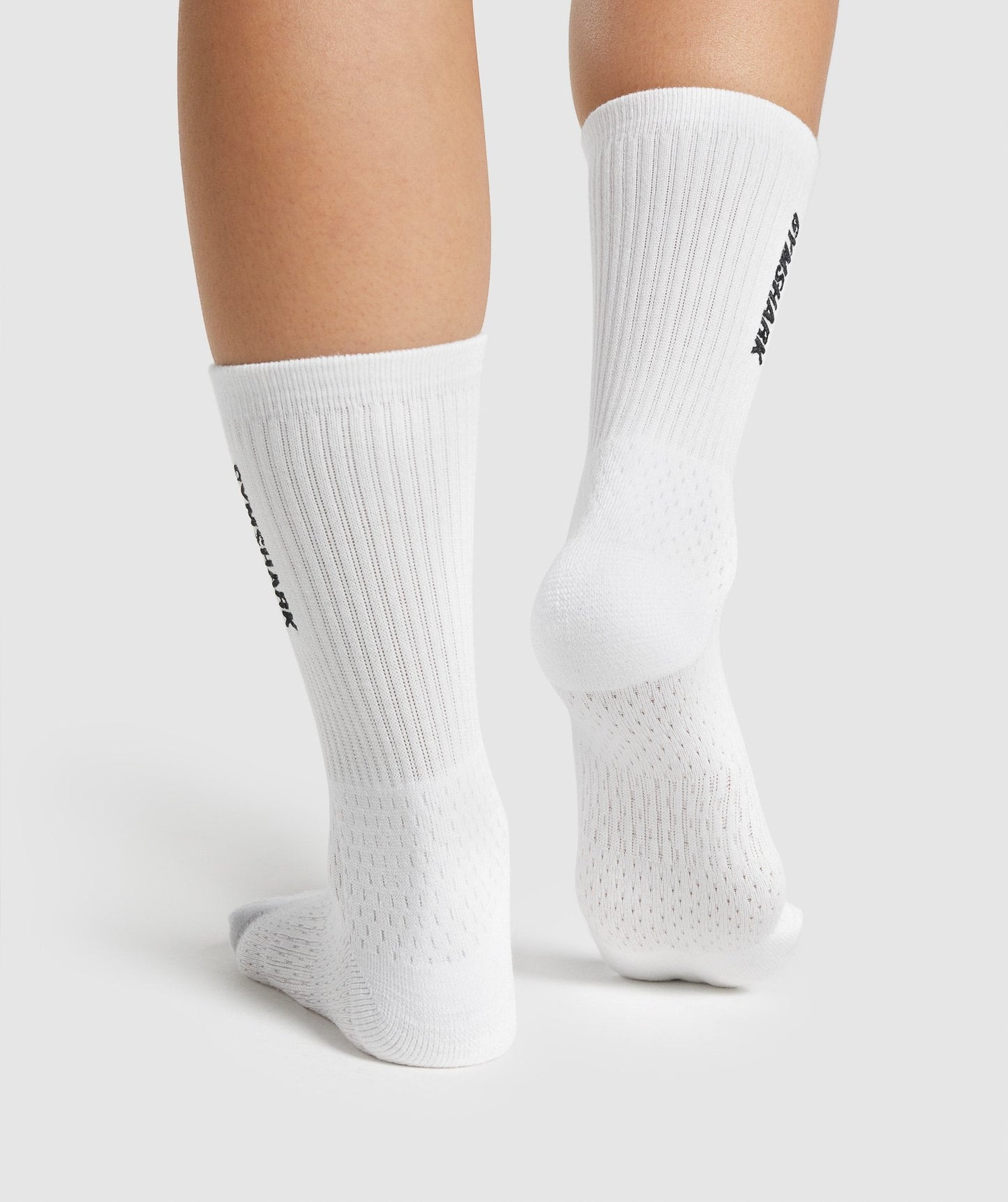 Gymshark Embroidered Logo Socks - White
