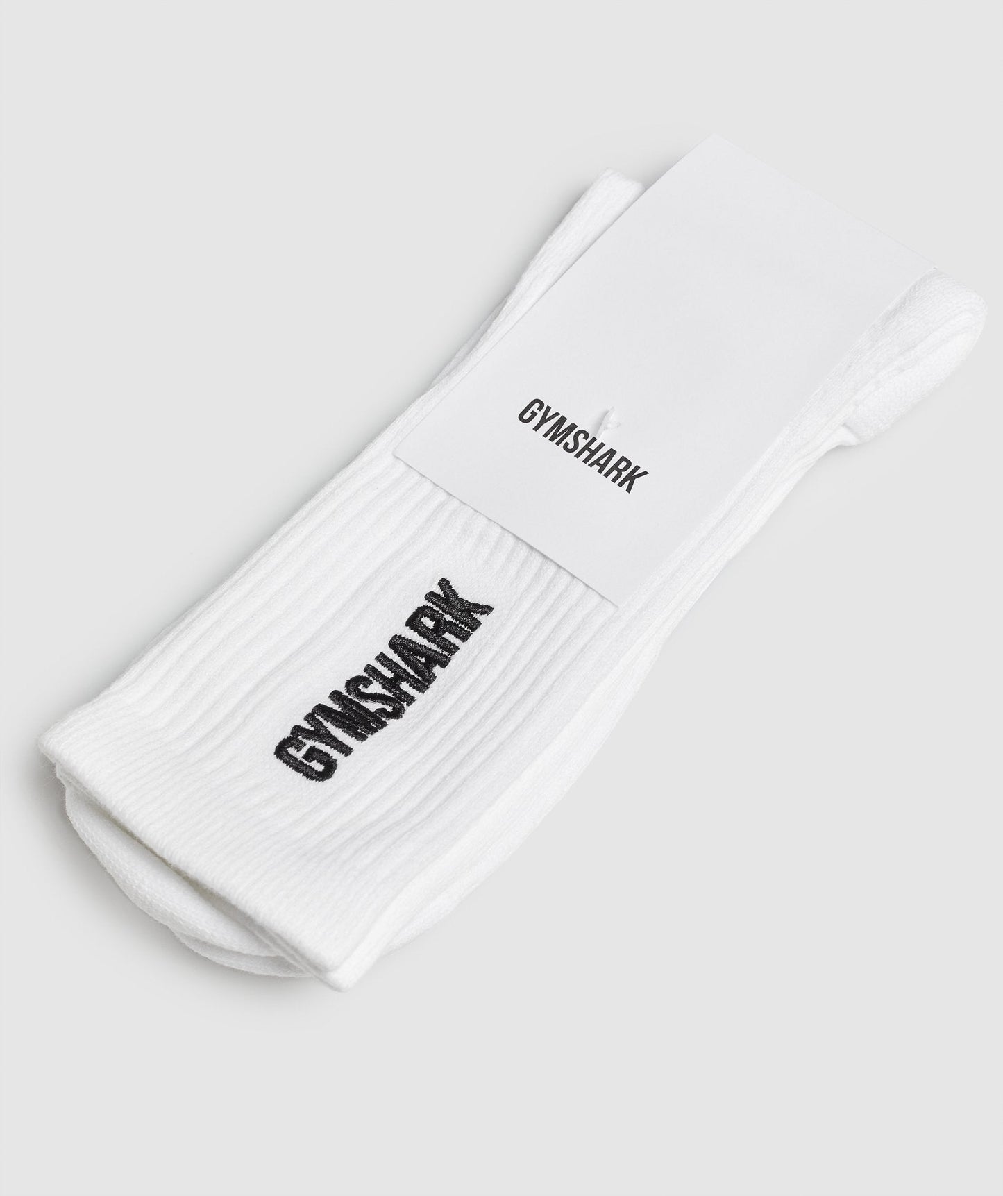 Gymshark Embroidered Logo Socks - White