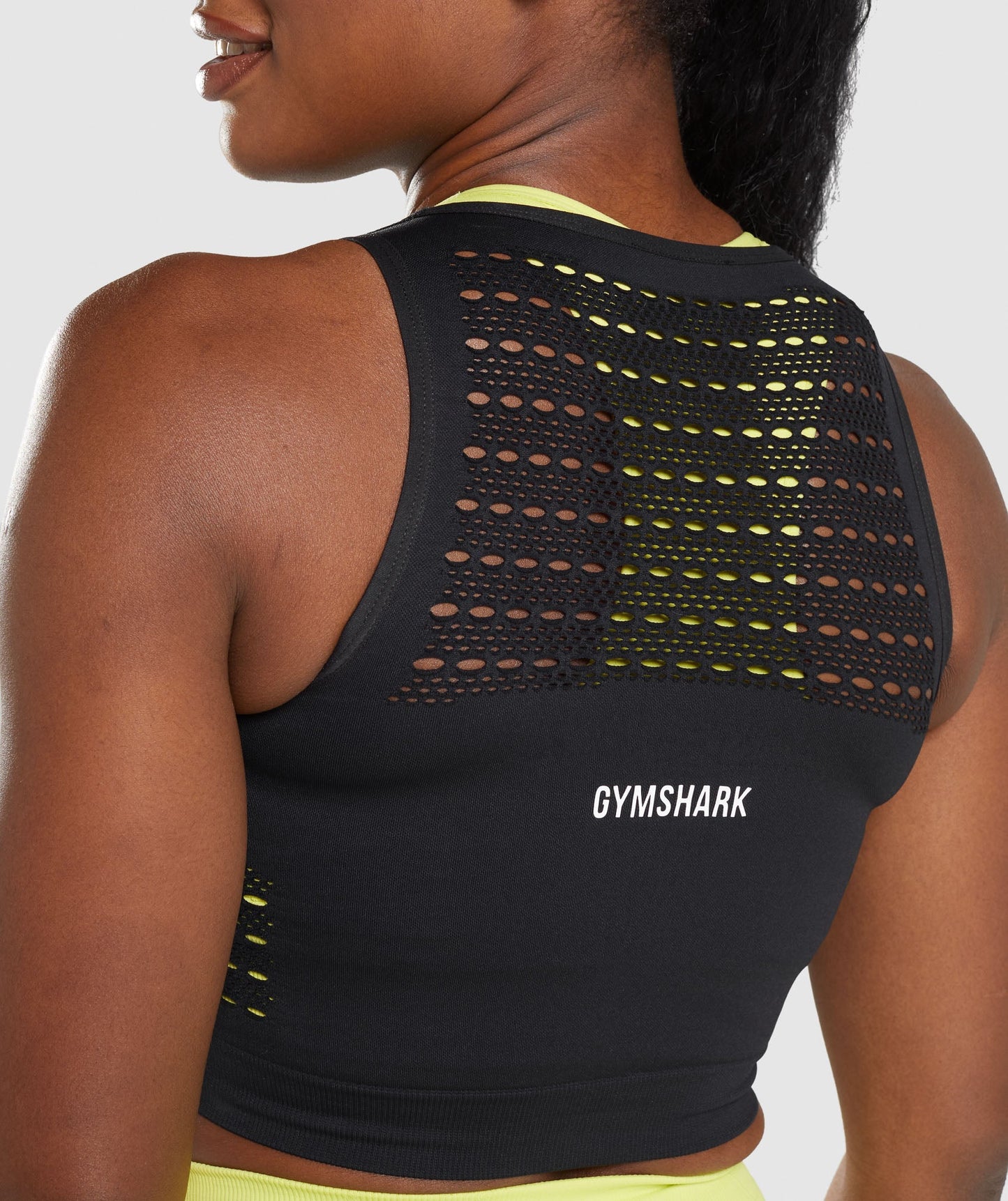 Gymshark Energy Seamless Crop Top - Black