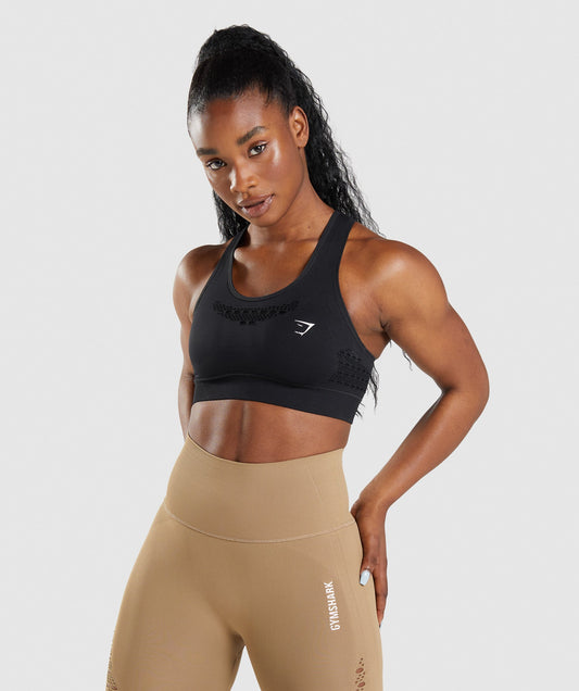 Gymshark Energy Seamless Sports Bra - Black