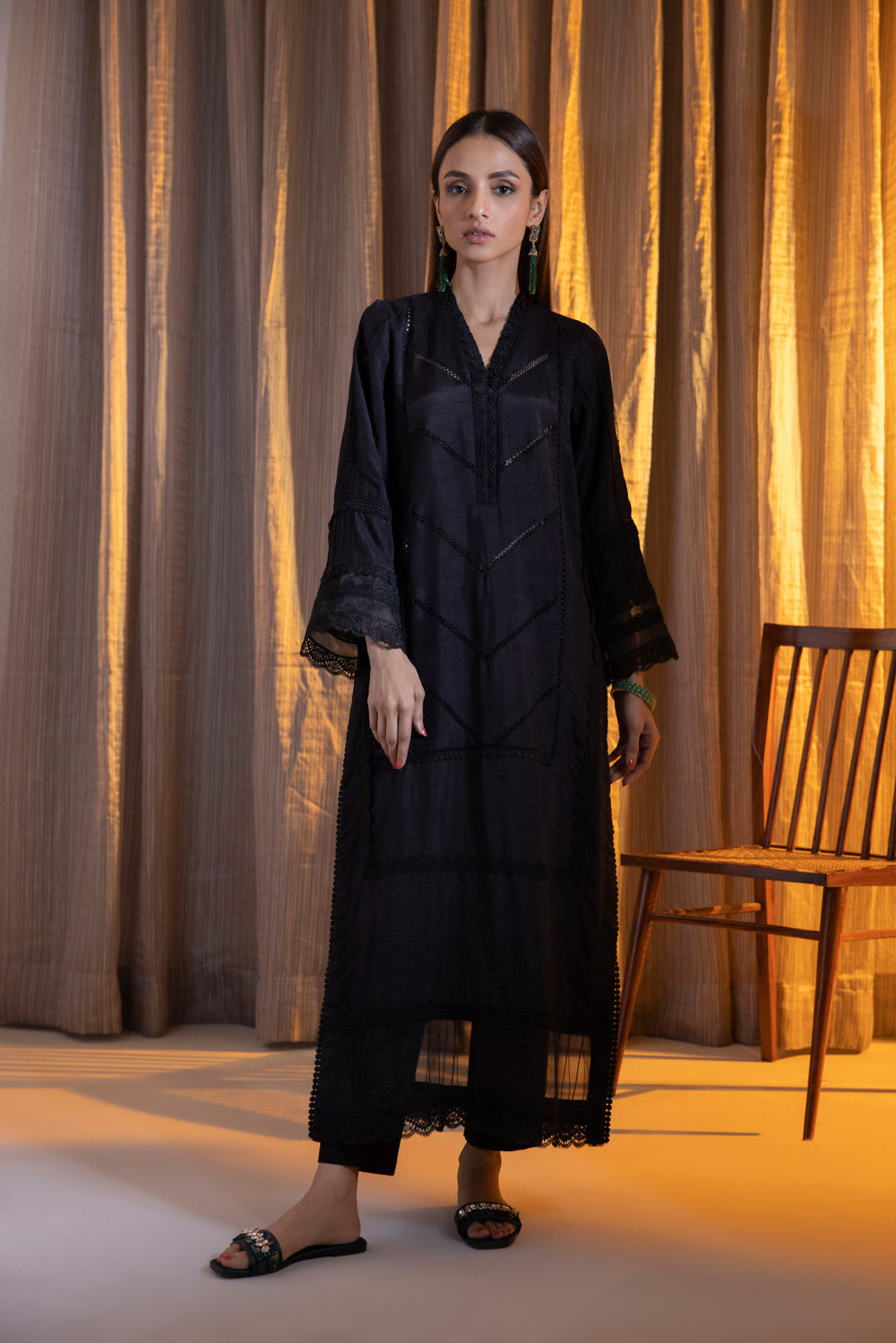 Solid Raw Silk Shirt