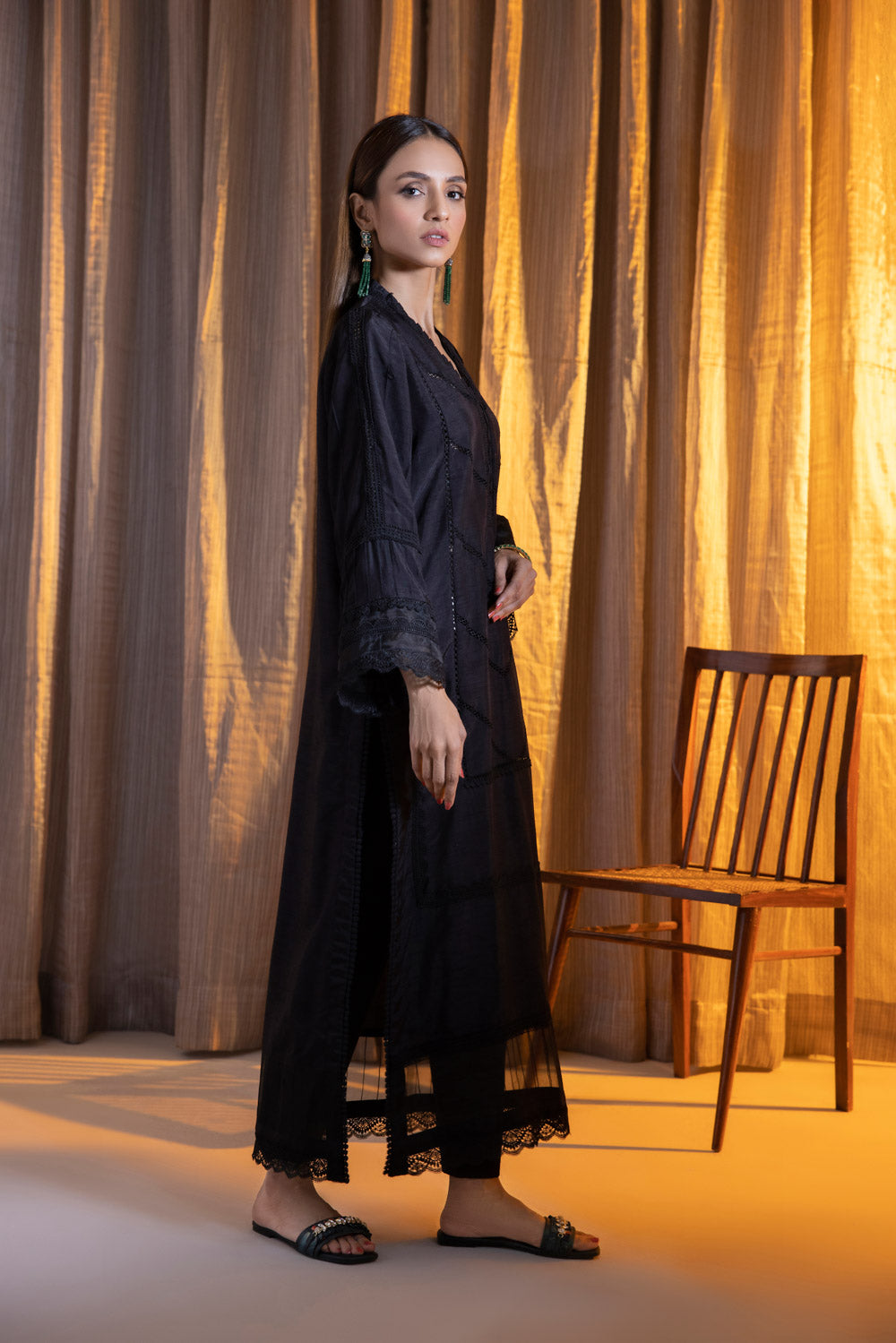 Solid Raw Silk Shirt