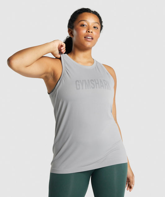 Gymshark fit nahtlose lose Weste - grau