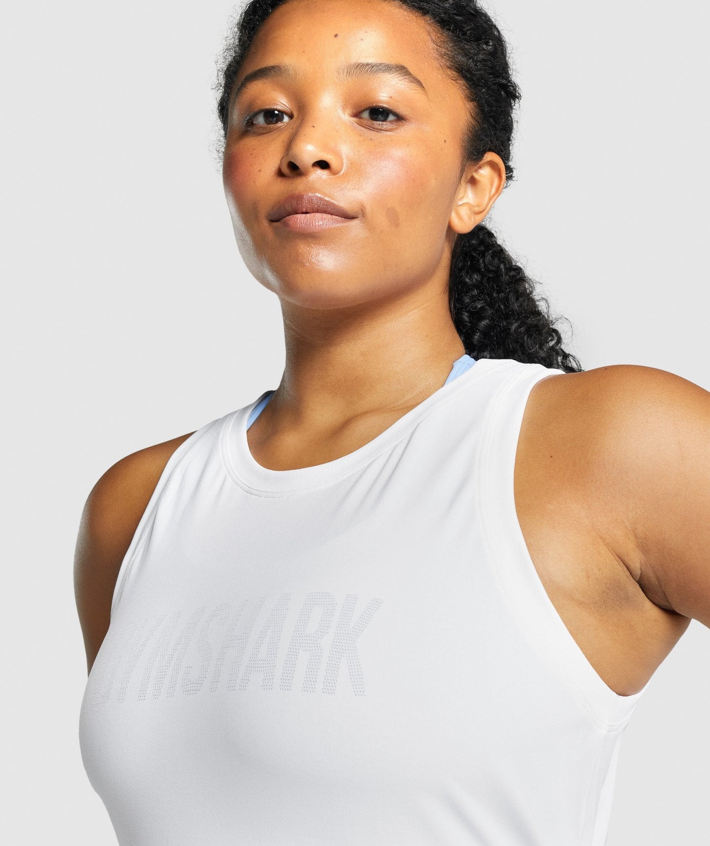 Gymshark Fit nahtlose lose Weste - Weiß