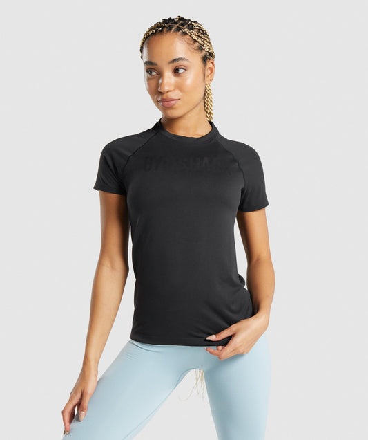 Gymshark Fit Seamless Loose T-Shirt - Black