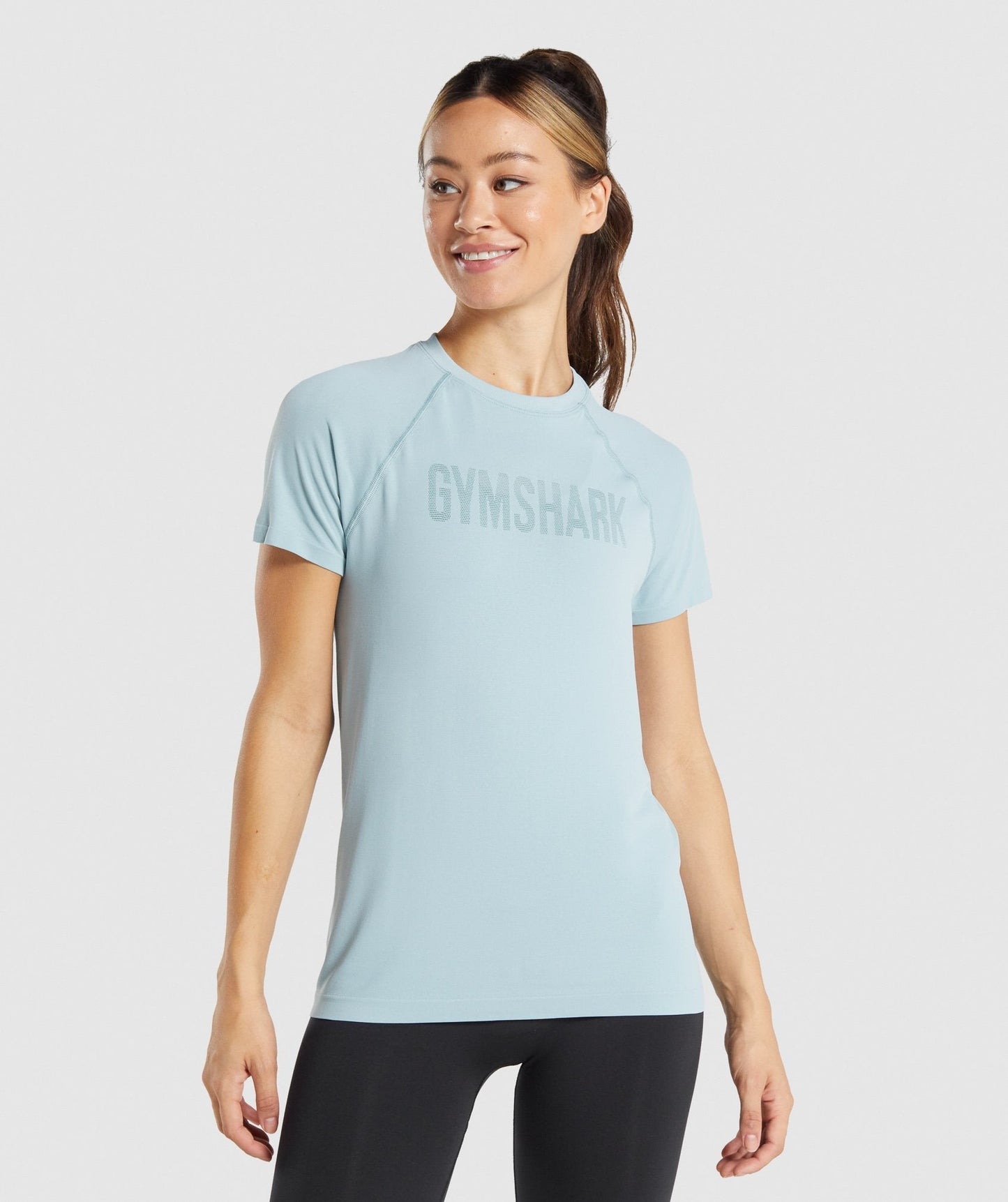 Gymshark Fit Seamless Loose T-Shirt - Blue