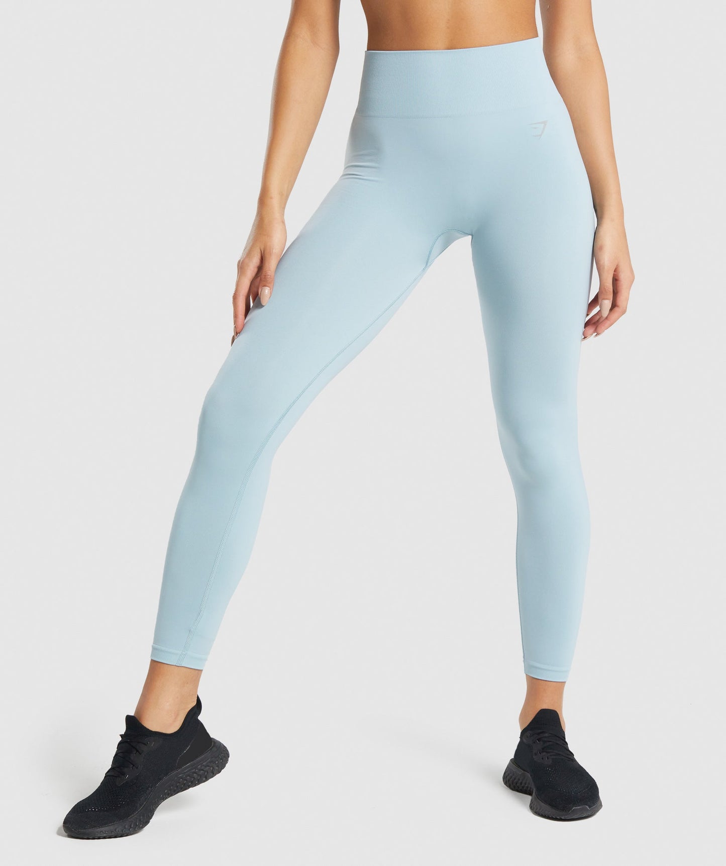 Gymshark Fit nahtlose mittlere Rise -Leggings - Blau