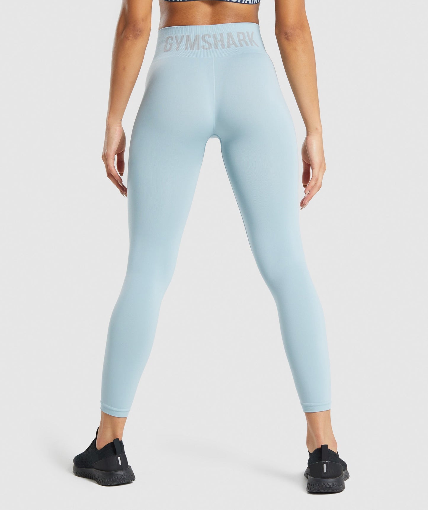 Gymshark Fit nahtlose mittlere Rise -Leggings - Blau