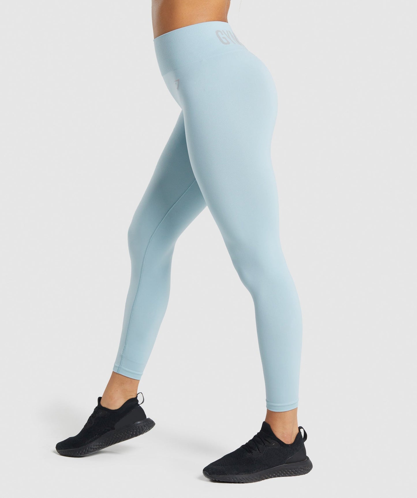 Gymshark Fit nahtlose mittlere Rise -Leggings - Blau