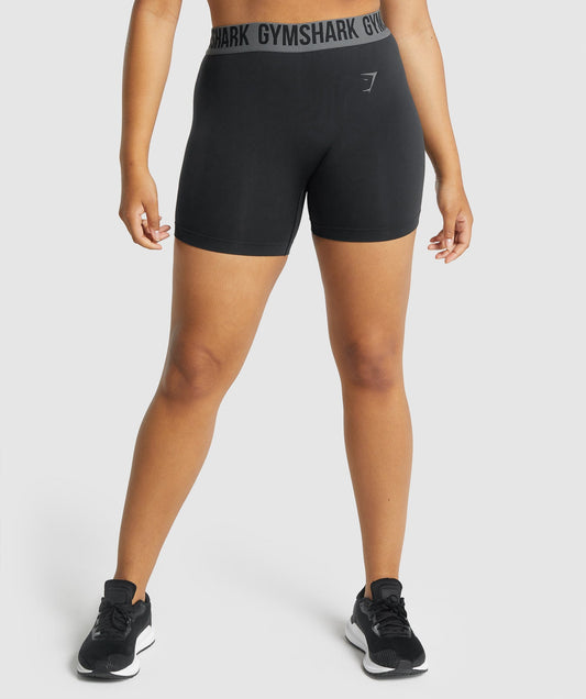 Gymshark fit nahtlose Shorts - schwarz