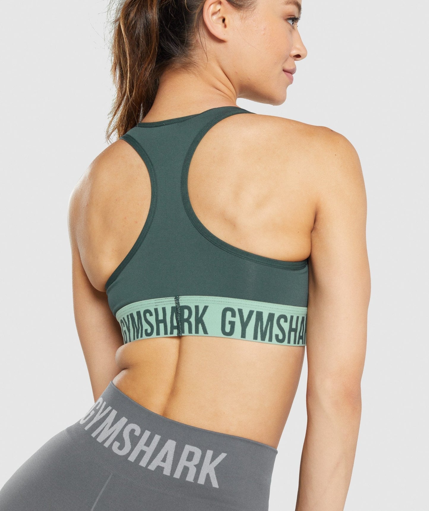 Gymshark fit nahtloser Sport -BH - Grün