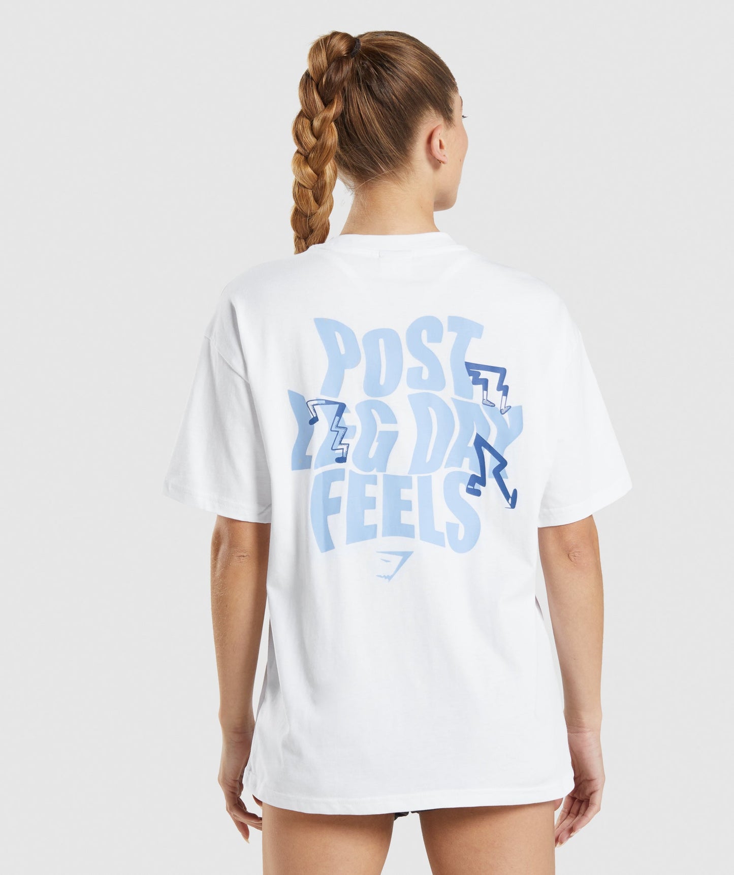 Gymshark Leg Day Oversized T-Shirt - White