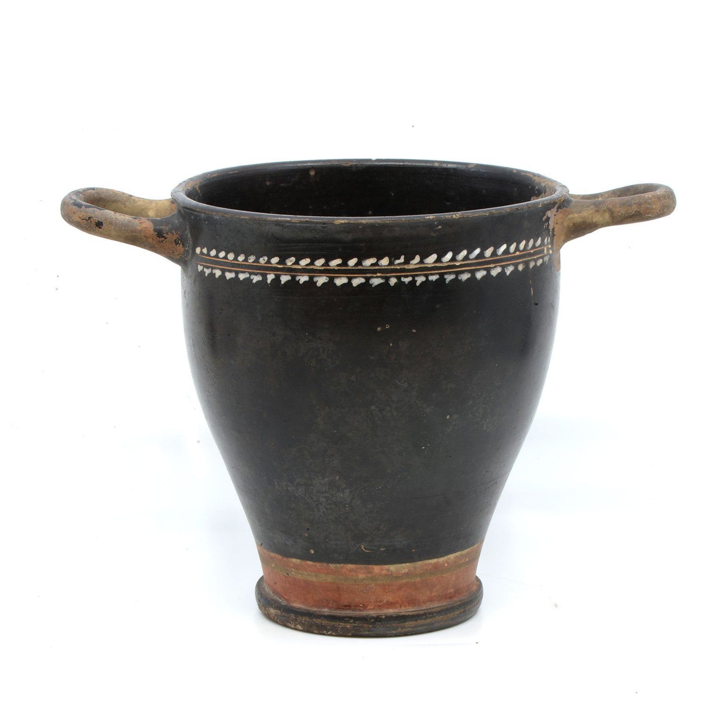 Ein riesiger griechischer Gnathian-Terrakotta-Skyphos, Magna Graecia, ca. 350 v. Chr.