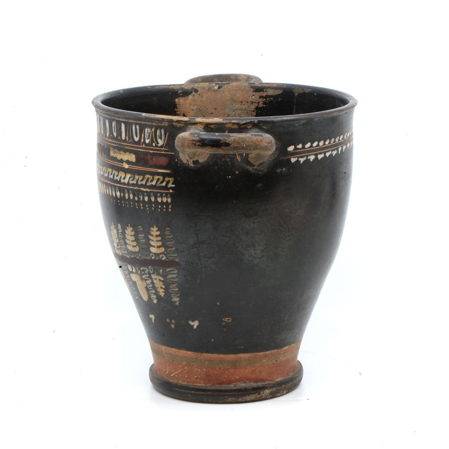 Ein riesiger griechischer Gnathian-Terrakotta-Skyphos, Magna Graecia, ca. 350 v. Chr.