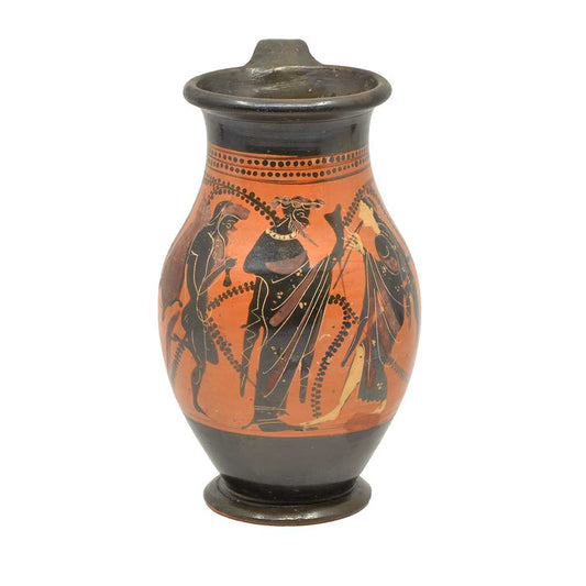 Eine attische schwarzfigurige Dot Ivy-Klasse Olpe, ca. 6. Jahrhundert v. Chr.