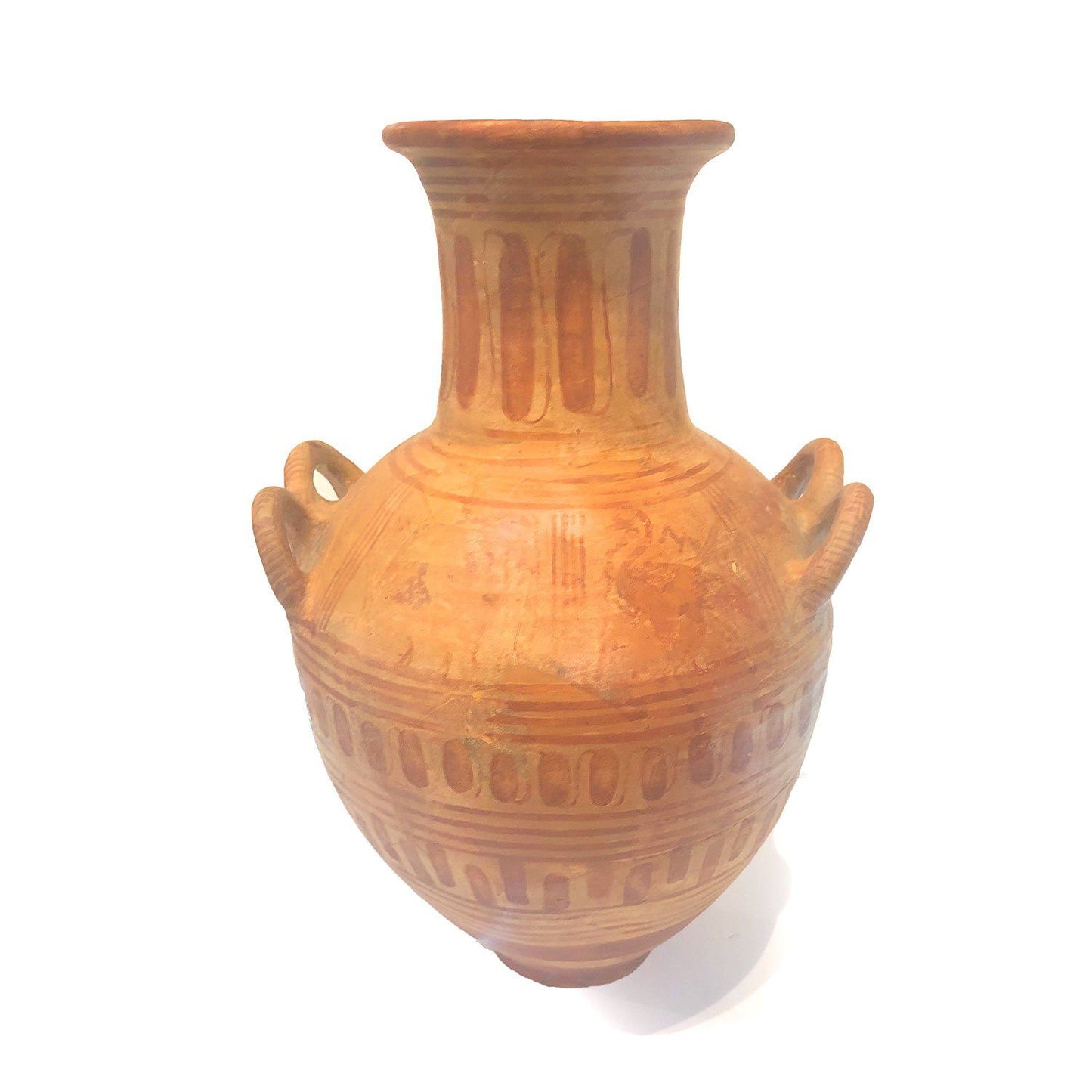 Eine griechische geometrische Amphore, geometrische Periode, ca. 8. - 6. Jahrhundert v. Chr.