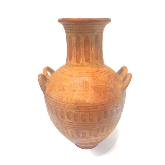 Eine griechische geometrische Amphore, geometrische Periode, ca. 8. - 6. Jahrhundert v. Chr.