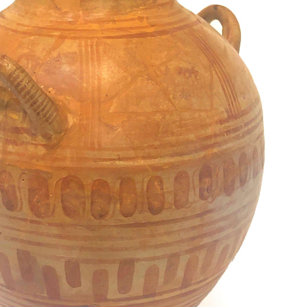 Eine griechische geometrische Amphore, geometrische Periode, ca. 8. - 6. Jahrhundert v. Chr.