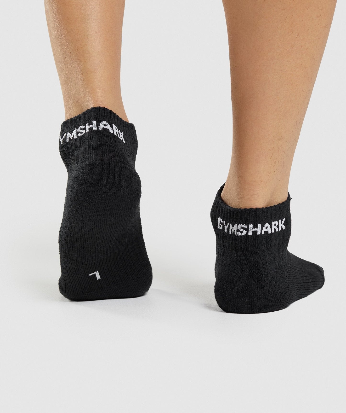 Gymshark Jacquard Quarter Socks 3pk - Black