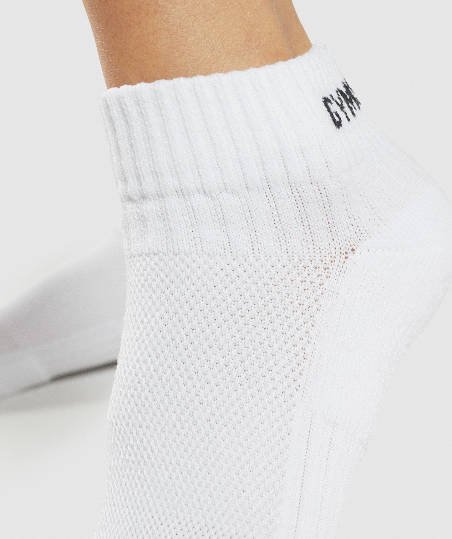 Gymshark Jacquard Quarter Socks 3pk - White – Client 446 100K products
