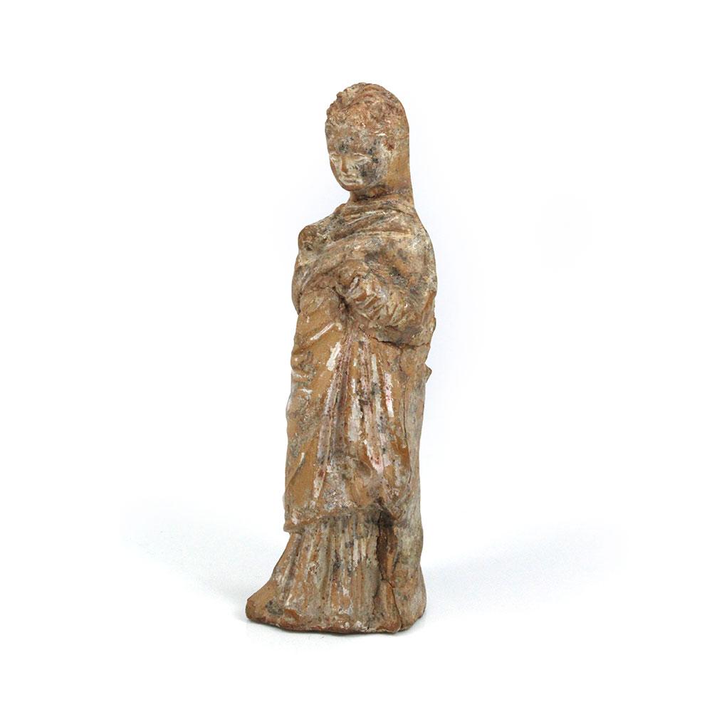 Eine hellenistische Statuette eines jungen Mädchens, ca. 3. - 1. Jahrhundert v. Chr.