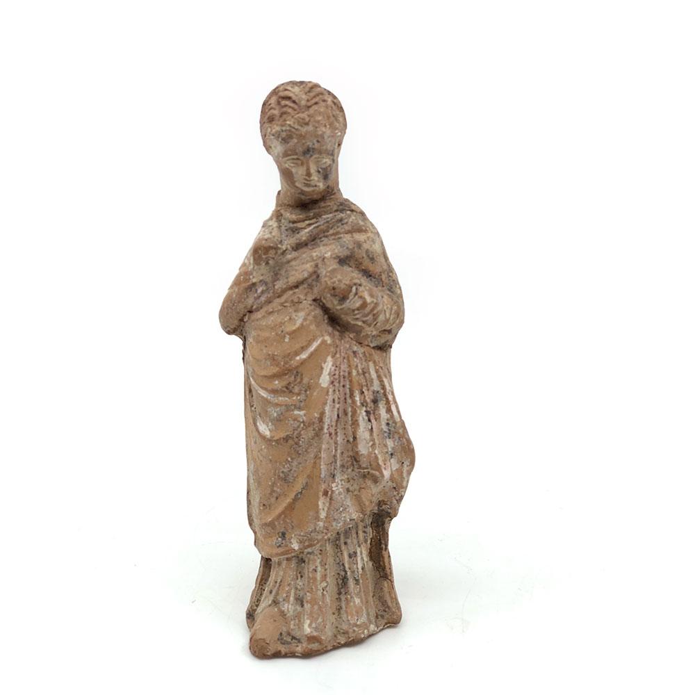 Eine hellenistische Statuette eines jungen Mädchens, ca. 3. - 1. Jahrhundert v. Chr.