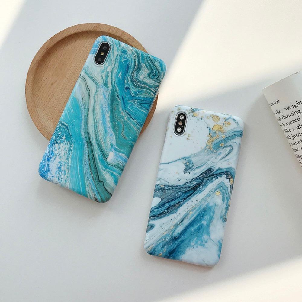 ग्लिटर संगमरमर फोन केस