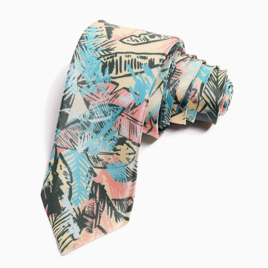 Krawatte mit Blattgold-Print