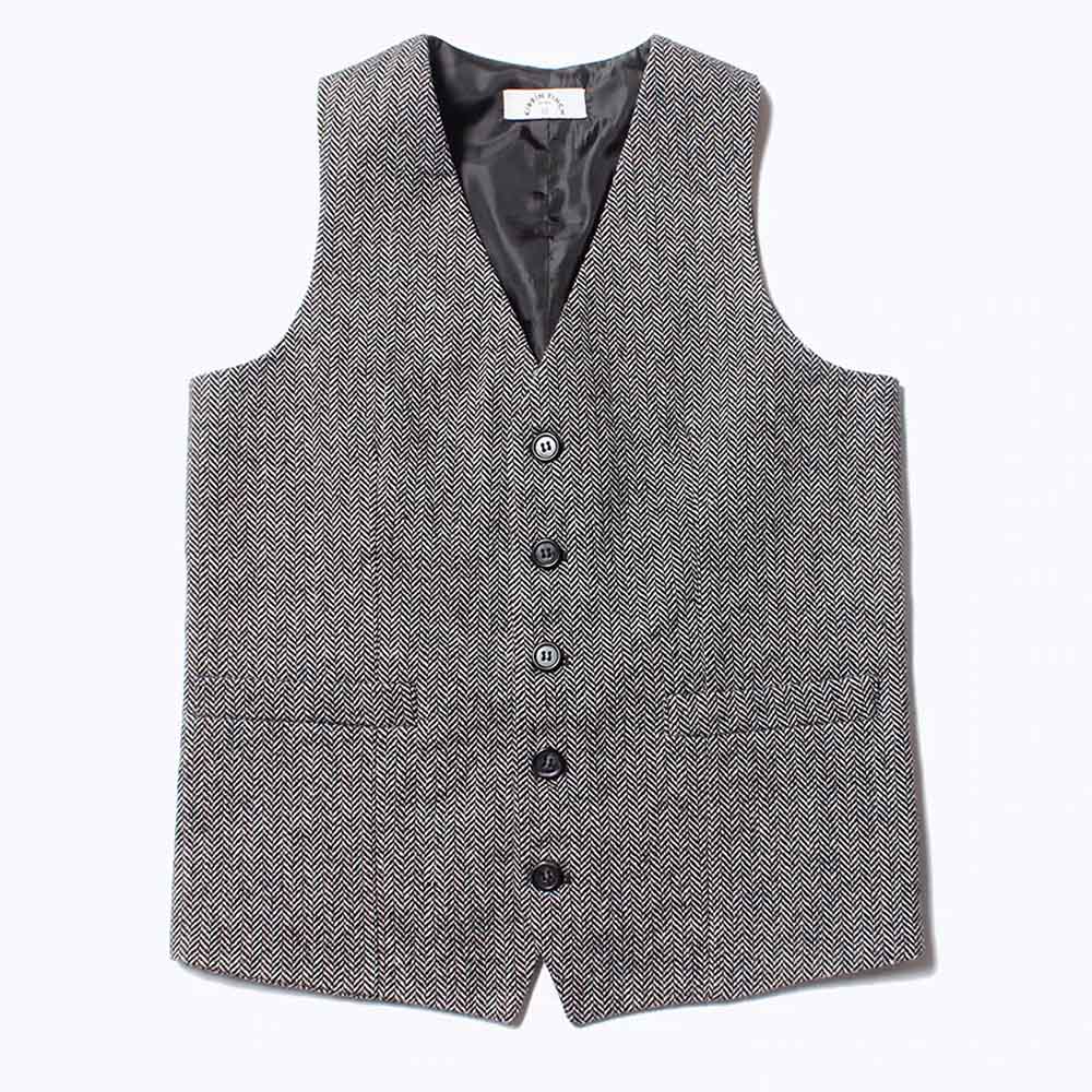 Gray Tweed Vest